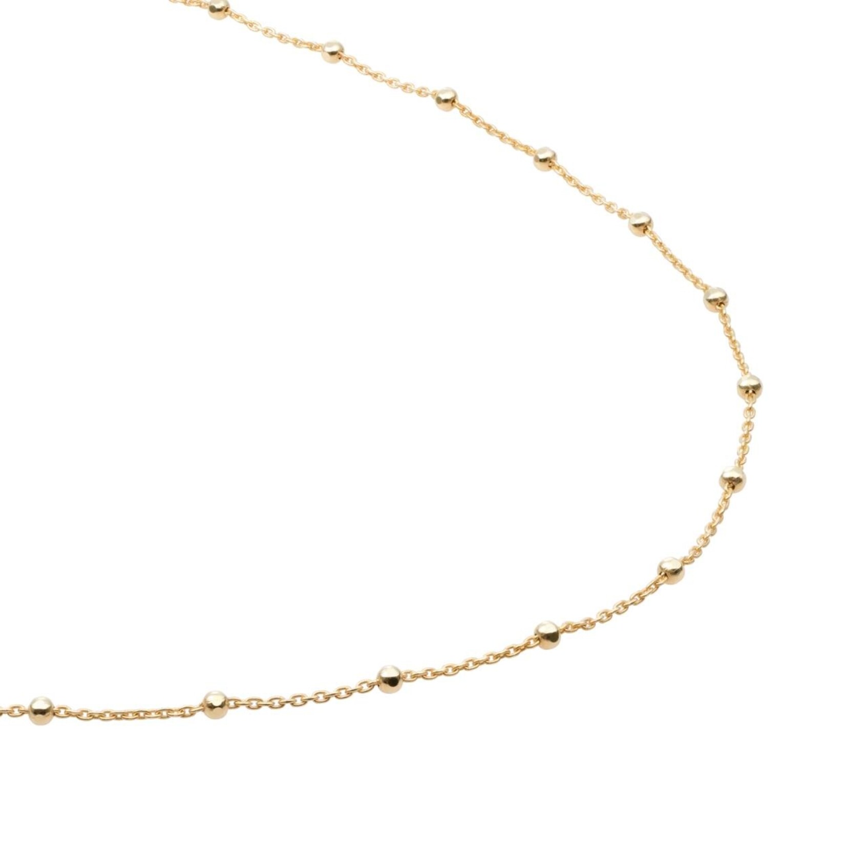 Sparkling Jewels Faceted ball chain | goudkleurig sn-sbg-060