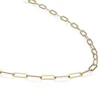 Sparkling Jewels Sparkling Jewels Long link ketting goudkleurig sn-lgg-045