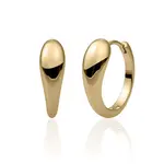 Sparkling Jewels Sparkling Jewels Bold fuse hoop earrings gold-colored eag30