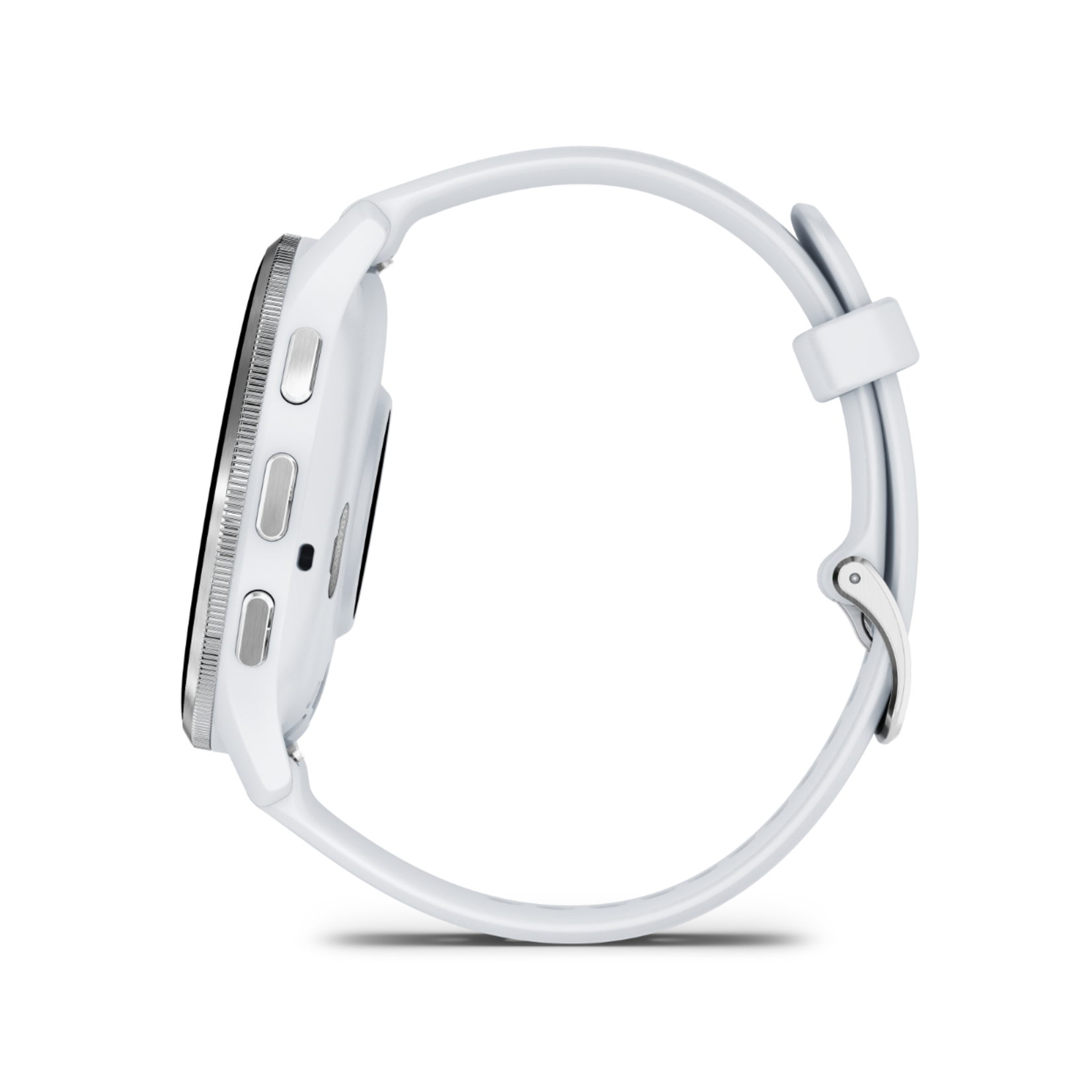 Garmin Garmin Venu® 3 Zilveren rand van roestvrij staal met whitestone behuizing en siliconen band  010-02784-00