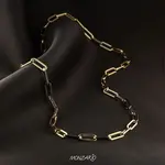 Monzario Monzario necklace paper clip 50cm 1273c