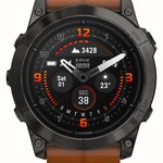 Garmin Garmin Epix pro (gen 2) sapphire edition | 51 mm carbon gray dlc titanium with chestnut leather strap 010-02804-30