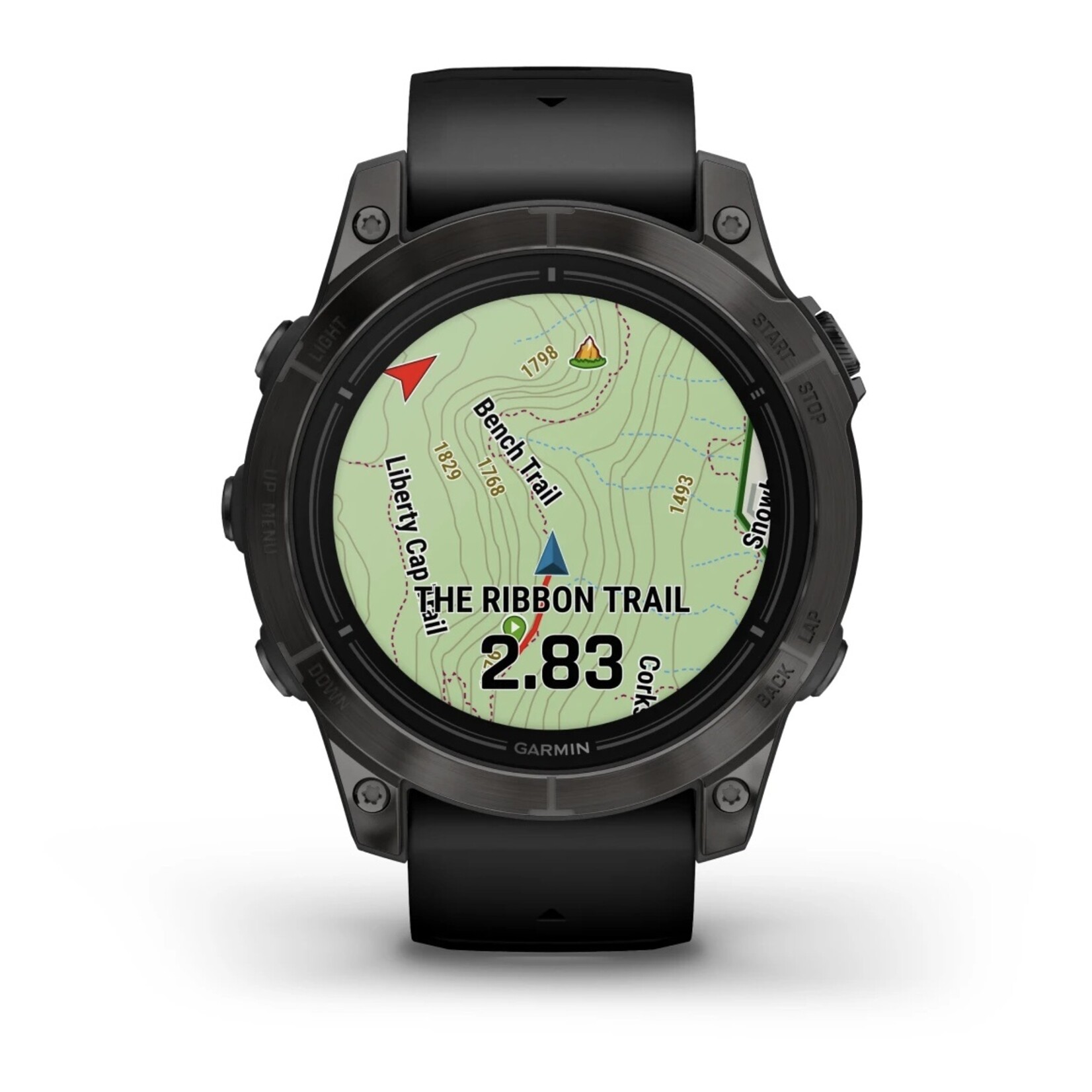 Garmin Garmin Epix pro (gen 2)  sapphire edition | 47 mm, carbon gray dlc titanium met zwarte band 010-02803-11