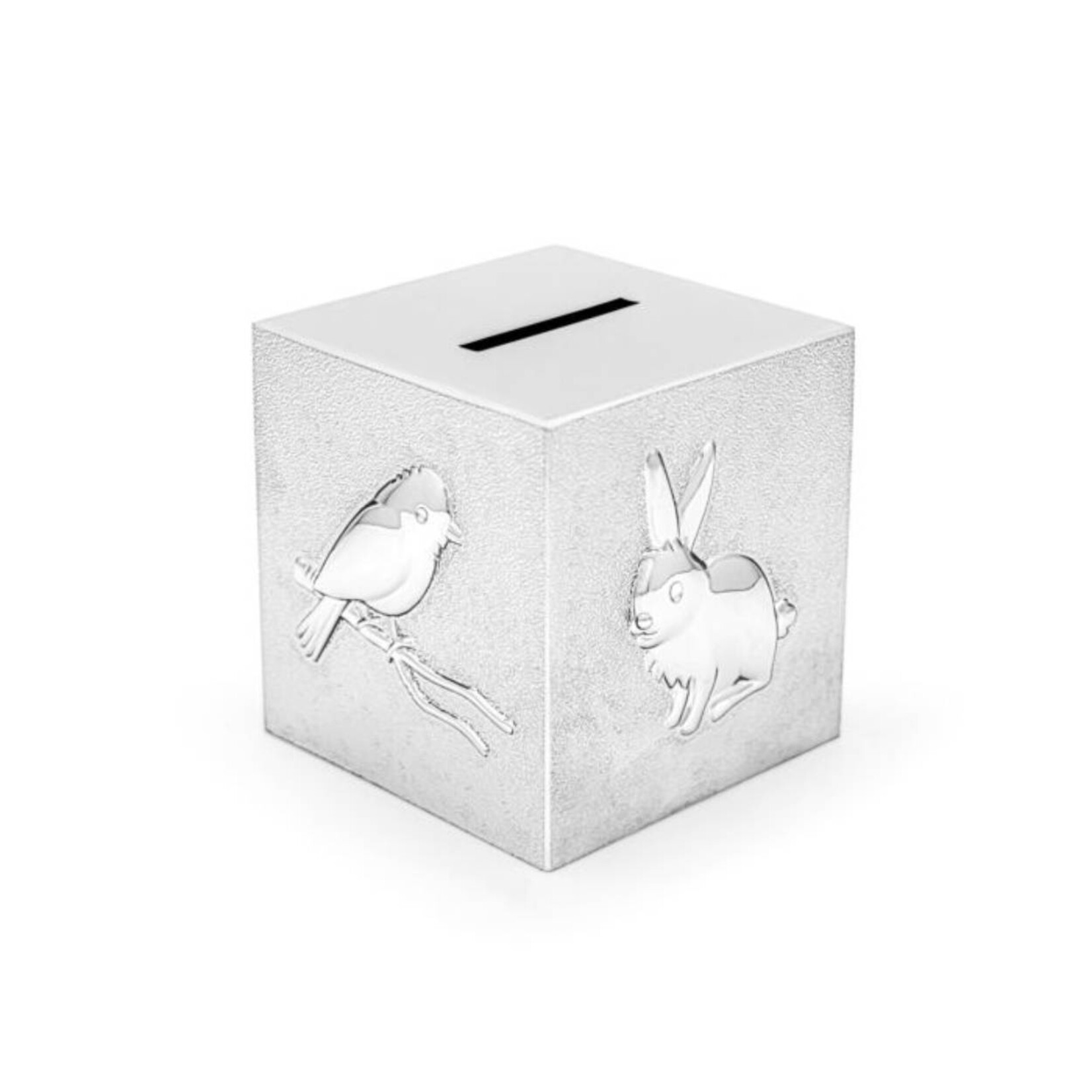 Zilverstad Zilverstad silver-plated money box ''Cube Animals'' 6025060