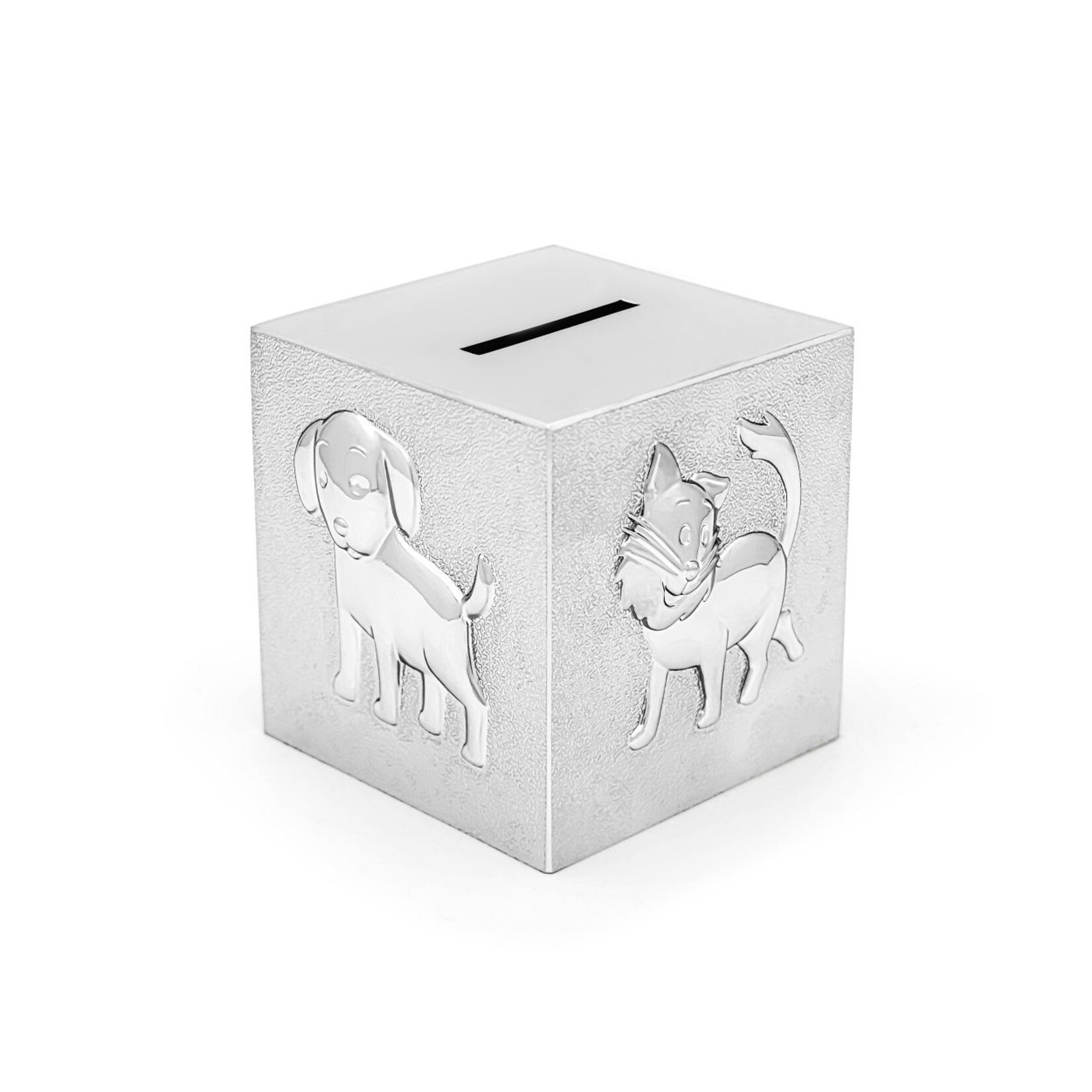 Zilverstad Zilverstad silver-plated money box ''Cube Animals'' 6025060