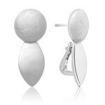 Sparkling Jewels Sparkling Jewels The Core Matte Silver Stud Earrings EAS14