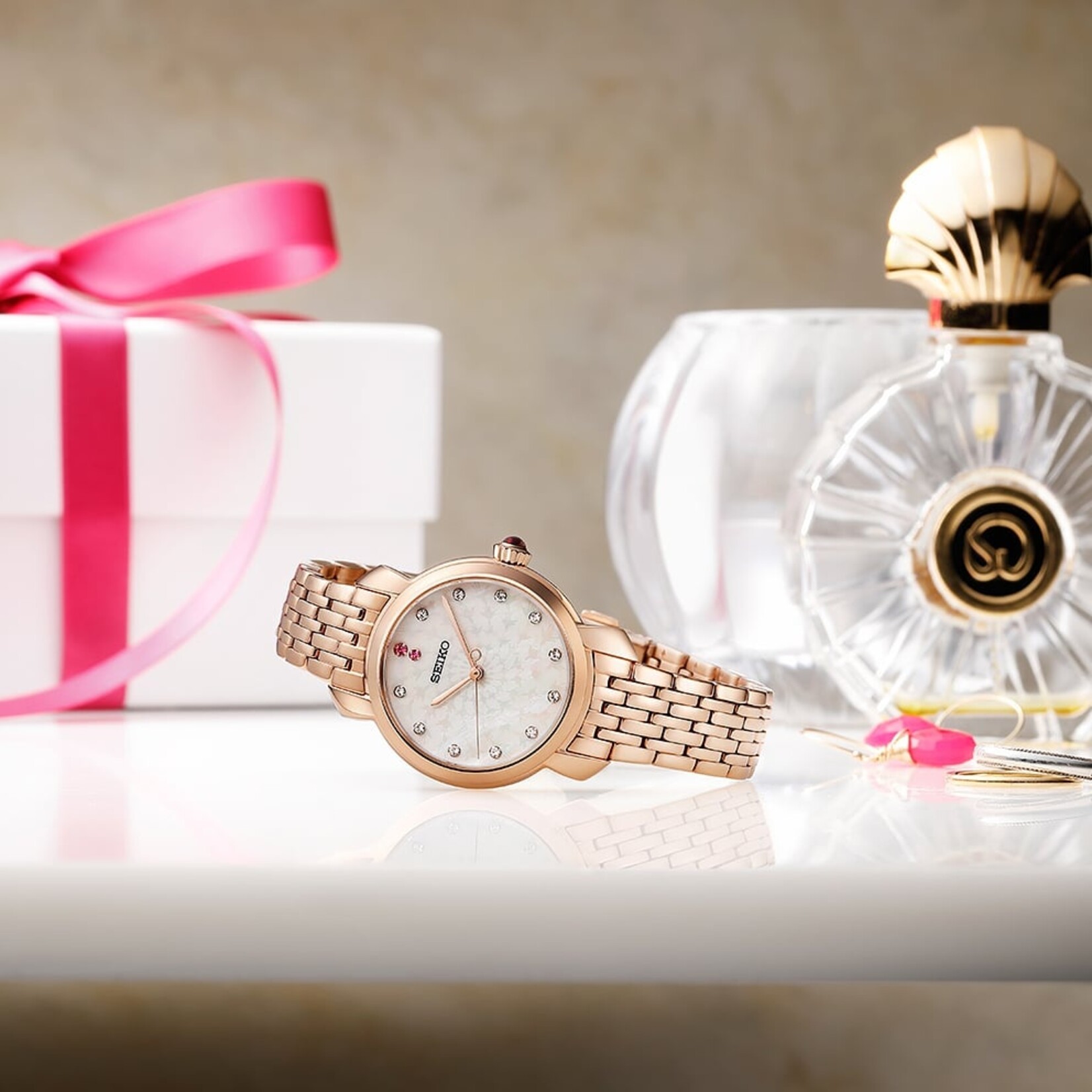 Seiko Seiko dames horloge SUR624P1 rose Special Edition
