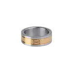 AZE Jewels AZE Jewels Ring TWO-TONE - INOX/DORE maat 21 AZ-RG004-B-021