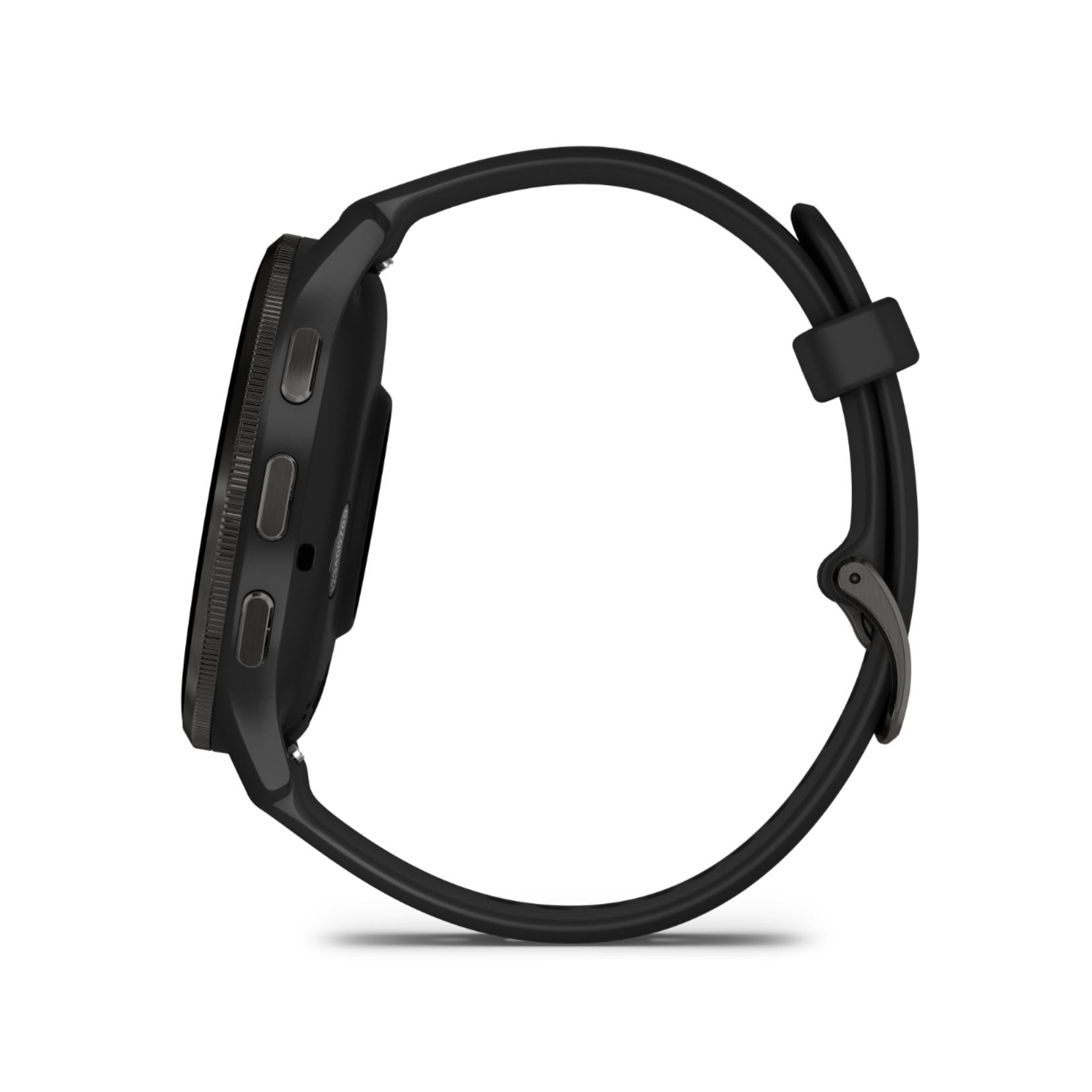 Garmin Garmin Venu® 3, stainless steel slate edge with black housing and silicone strap 010-02784-01