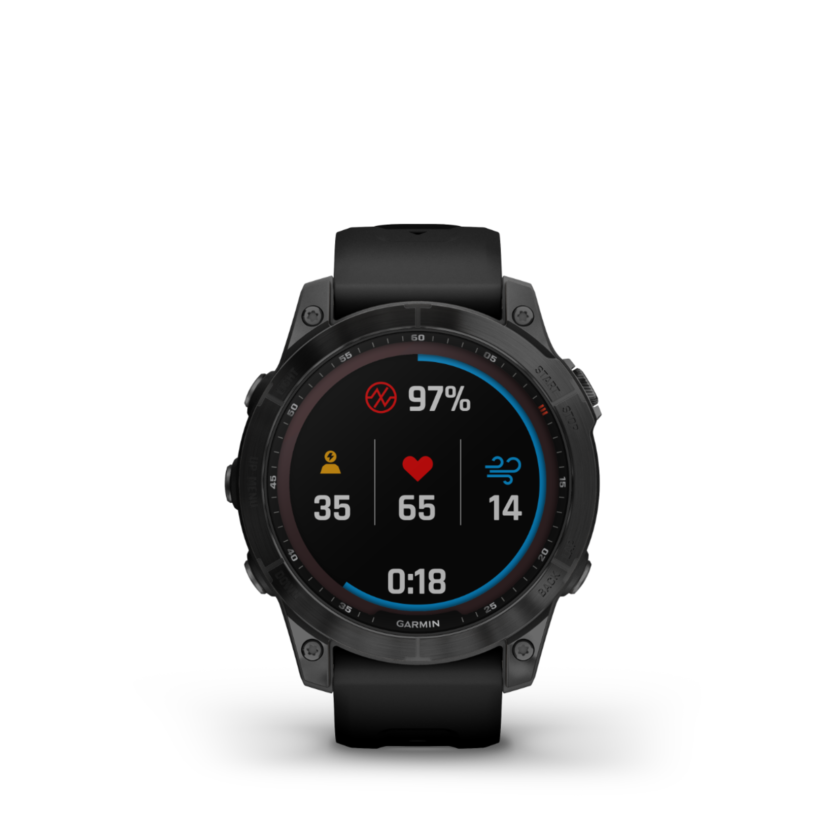 Garmin Garmin Fenix7 sapphire solar edition black dlc titanium with black wrist strap 010-02540-35