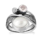Rabinovich Rabinovich zilveren ring 72103065 glamorous pearl maat 18,5 (58)