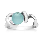 Rabinovich Ring soft line chalcedony 76503008 size 17.75 (56)