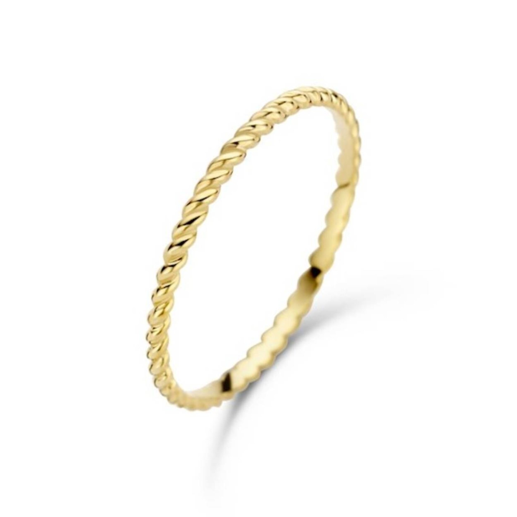 Jackie  Gold Jackie ring Twist JKR20.069 size 17.25 (54)