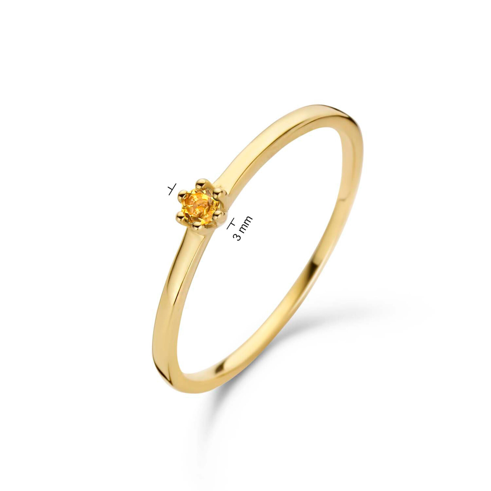 Jackie  Gold Jackie ring Citrine JKR20.007 size 17.75 (56)