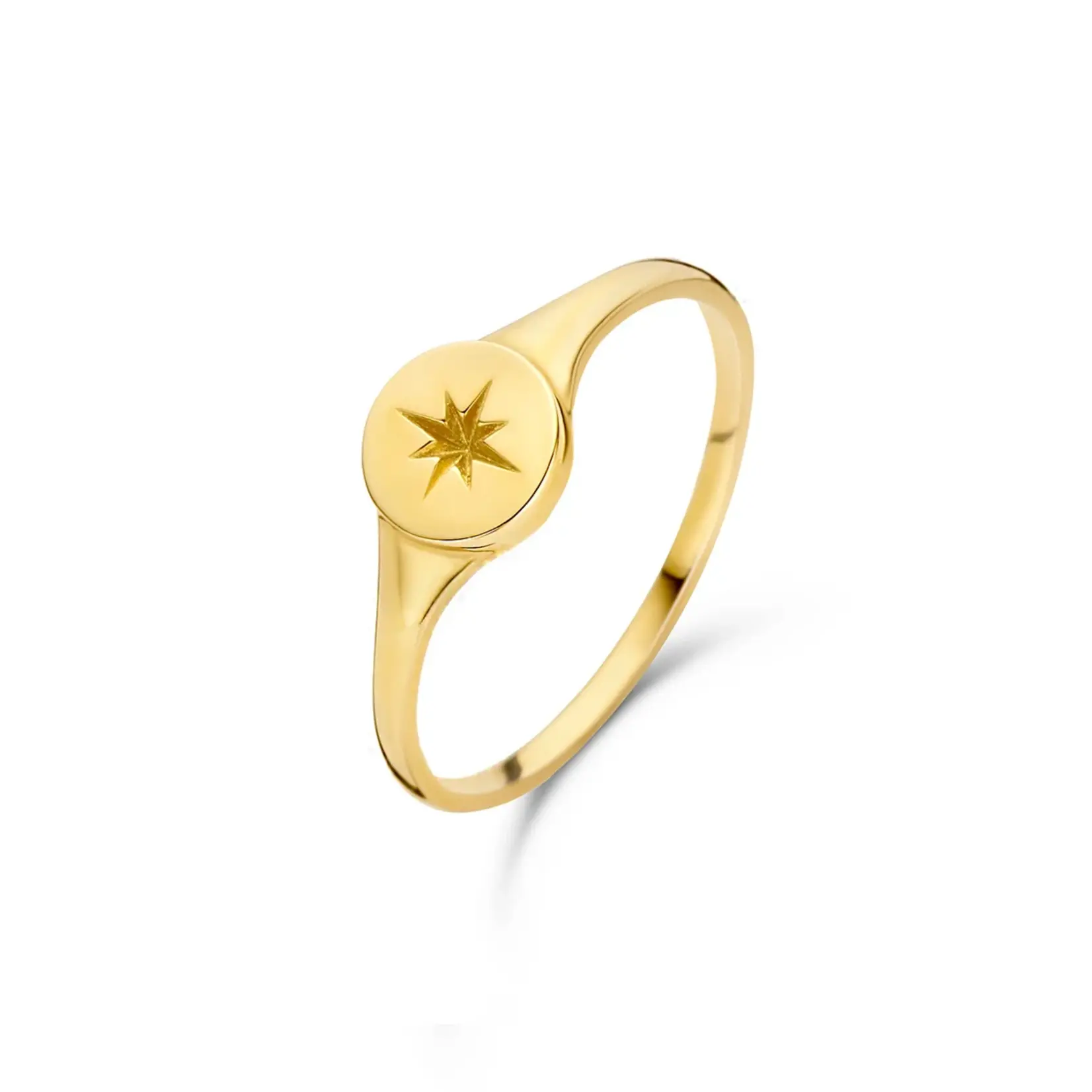 Jackie  Gold Jackie ring Star Signet JKR20.072 size 17.25 (54)