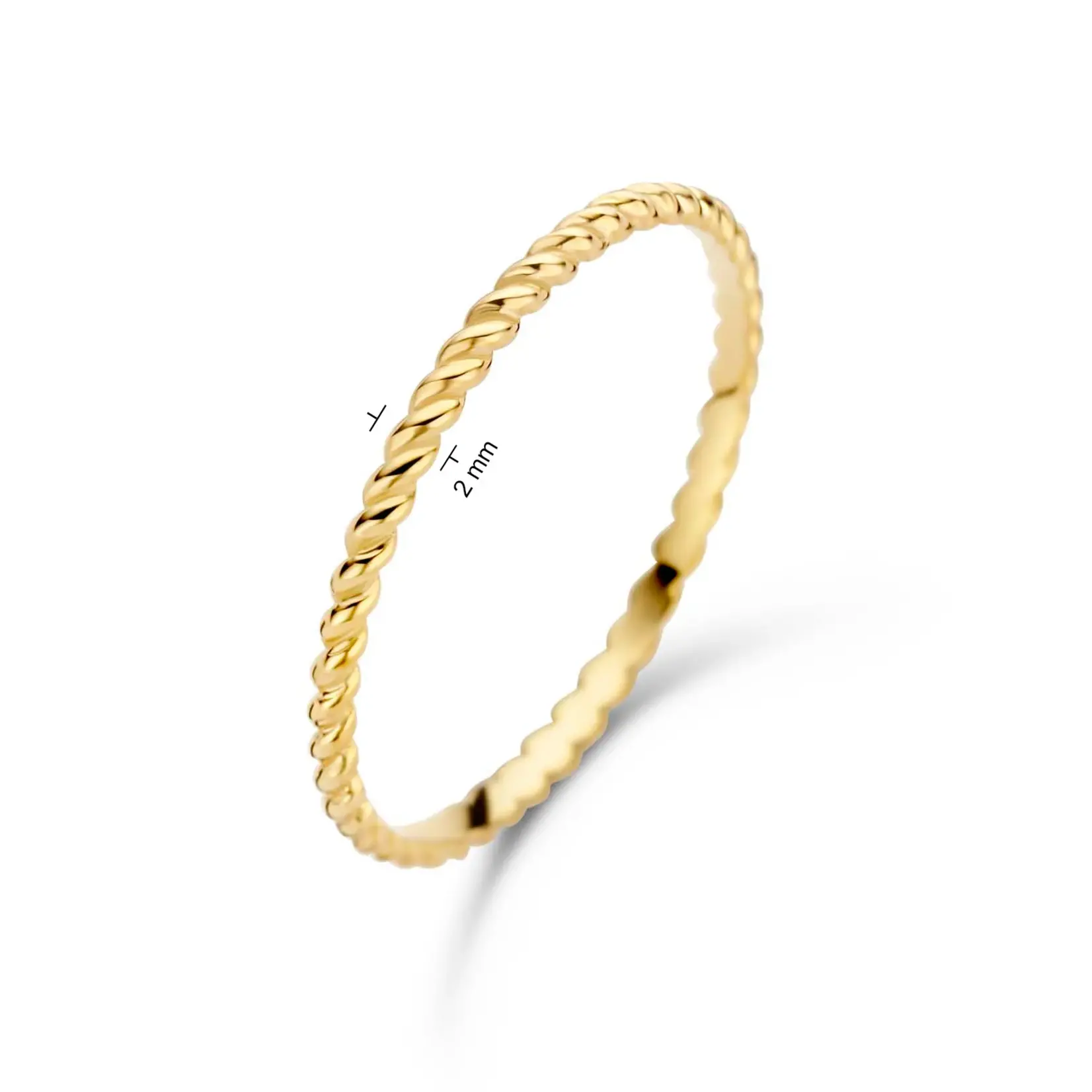 Jackie  Gold Jackie ring Twist JKR20.069 size 17.25 (54)