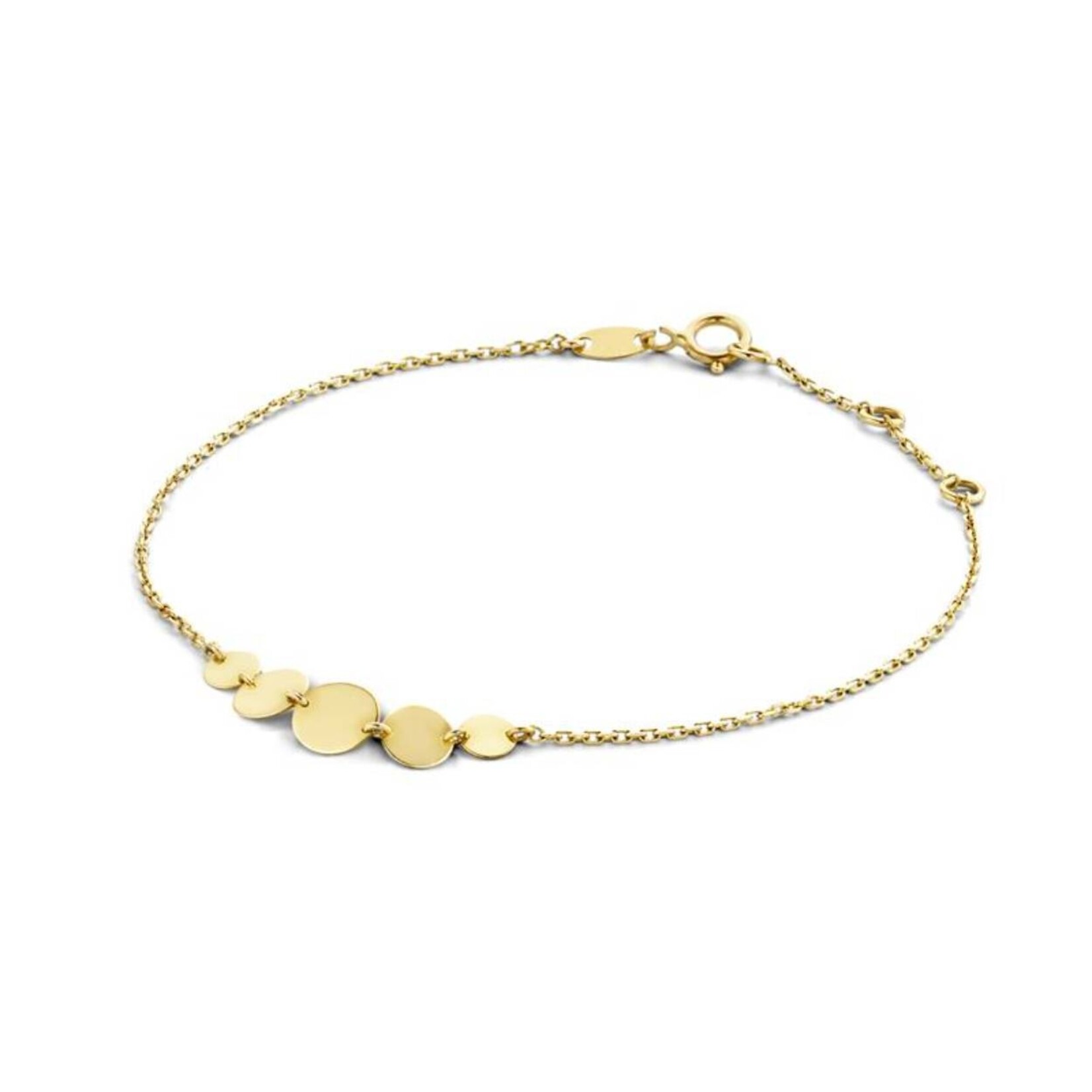 Jackie  Gold Jackie bracelet Fez Disc 16/17/18cm JKB21.152