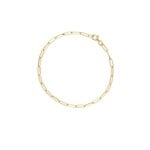 Jackie  Gold Jackie armband Paperclip Box Link  JKB20.011 19,5cm