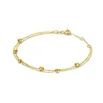 Jackie  Gold Jackie armband Double Bubble 16/17/18cm JKB23.351