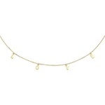 Jackie  Gold Jackie necklace L.O.V.E. JKN23.030 - 40/42.5/45cm