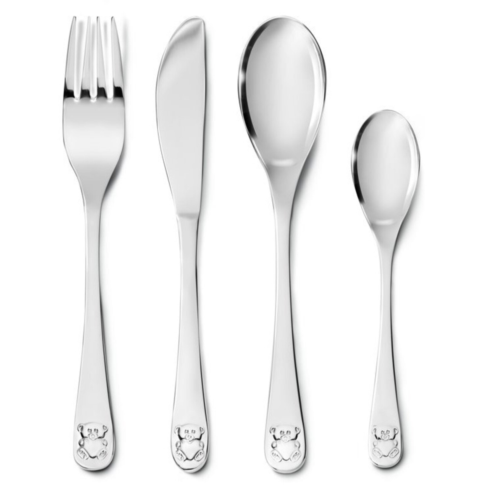 Zilverstad Zilverstad 4-piece cutlery ''Bear with Heart'' 6828030