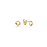 Jackie  Gold Jackie Bubbly Circle Studs JKE20.060