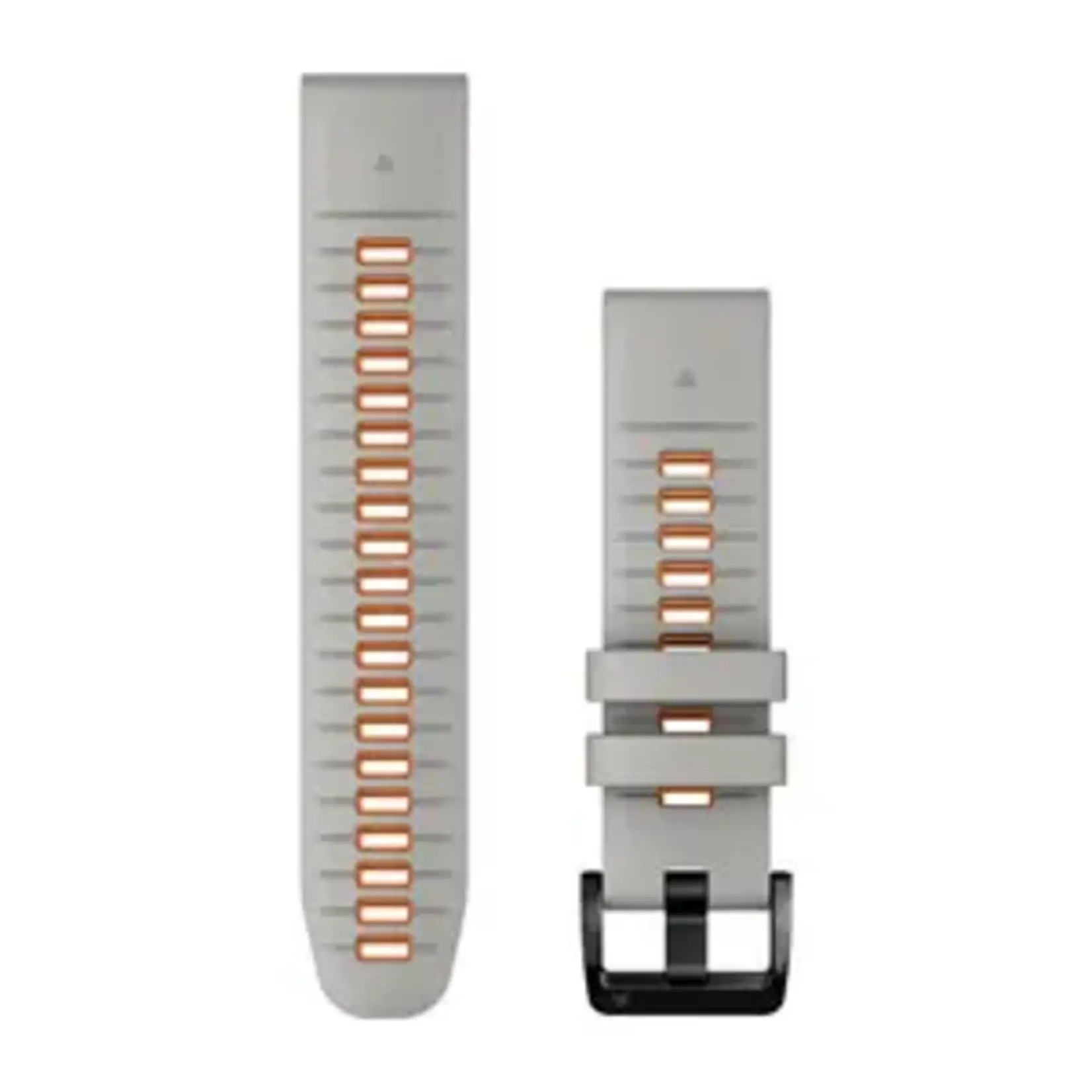 Garmin Garmin Quickfit watch-banden van 22 mm, Fog Gray/Ember Orange siliconen 010-13280-02