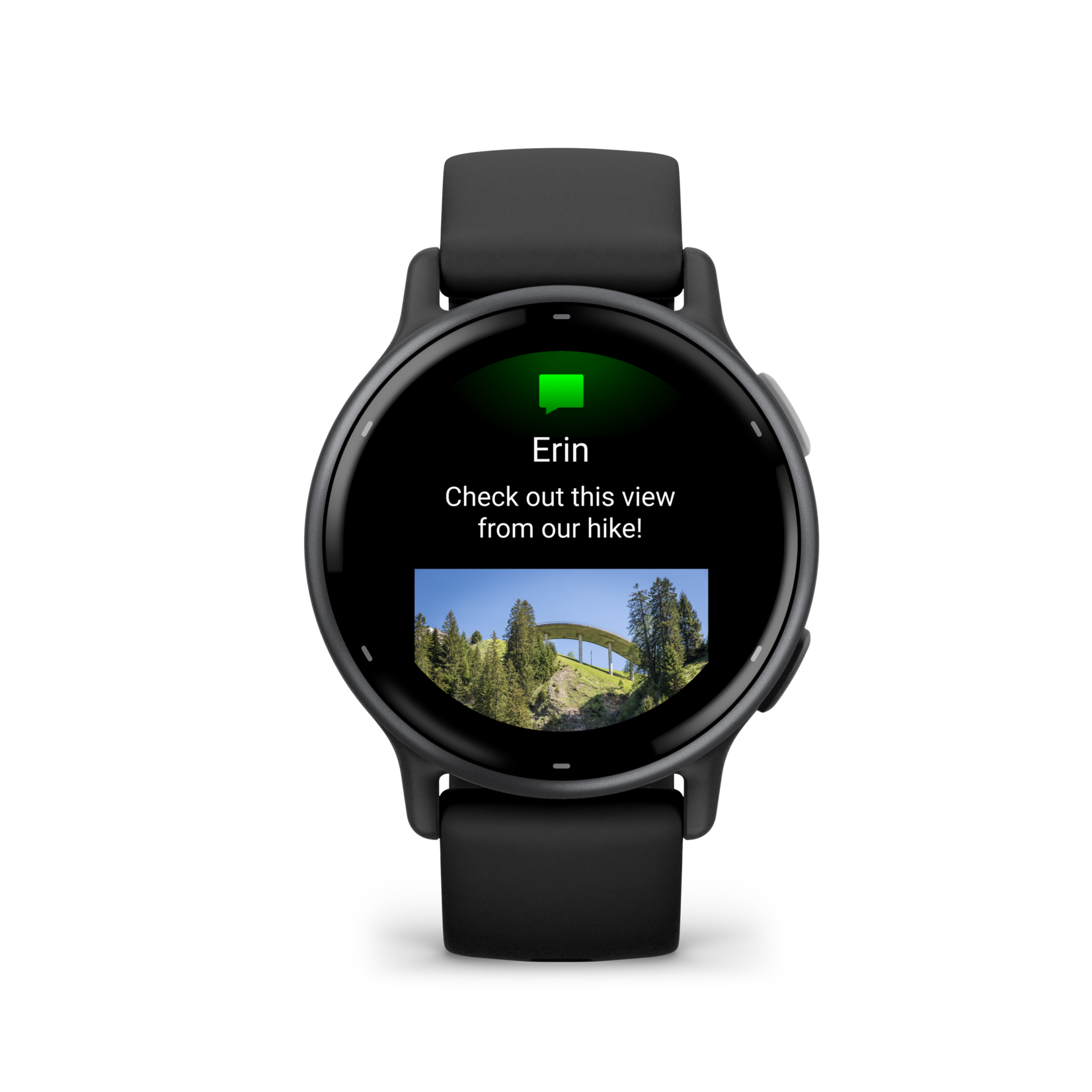 Garmin Garmin vívoactive® 5 Slate aluminium bezel met zwarte behuizing en siliconen polsband  010-02862-10