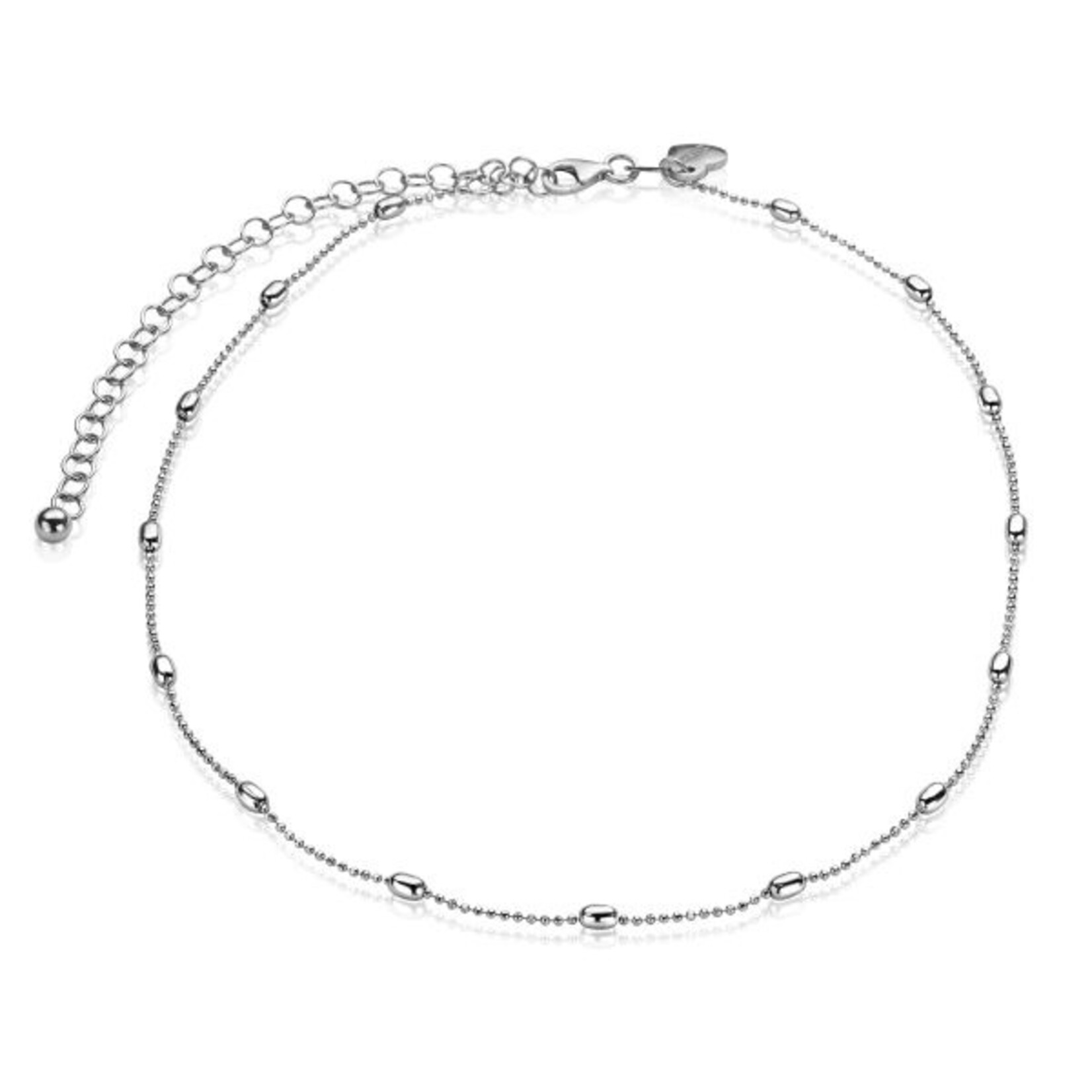 Zinzi ZINZI silver anklet oval 23+4cm ZIE1232