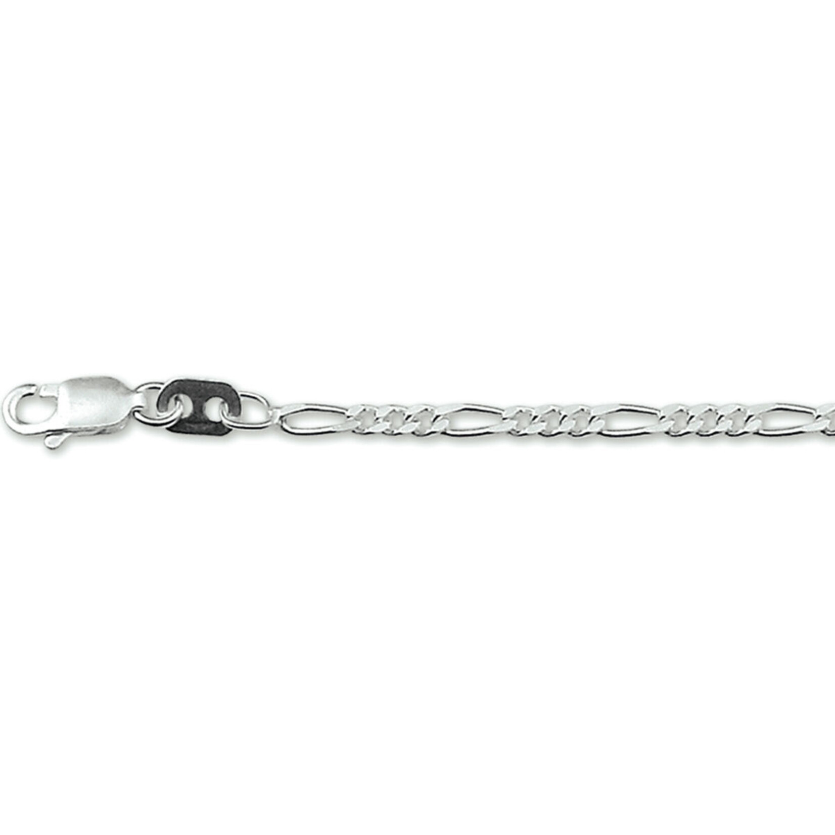 Juwelier Arie de Koning Jeweler Arie de Koning silver anklet 24-26 cm Figaro