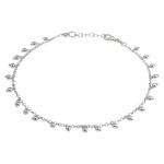 Juwelier Arie de Koning Silver anklet balls 2.0 mm 24 + 2 cm