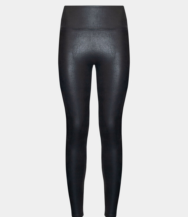 Leather Look Legging - Zwart