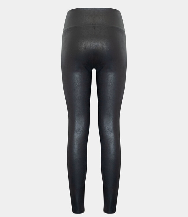 Leather Look Legging - Zwart
