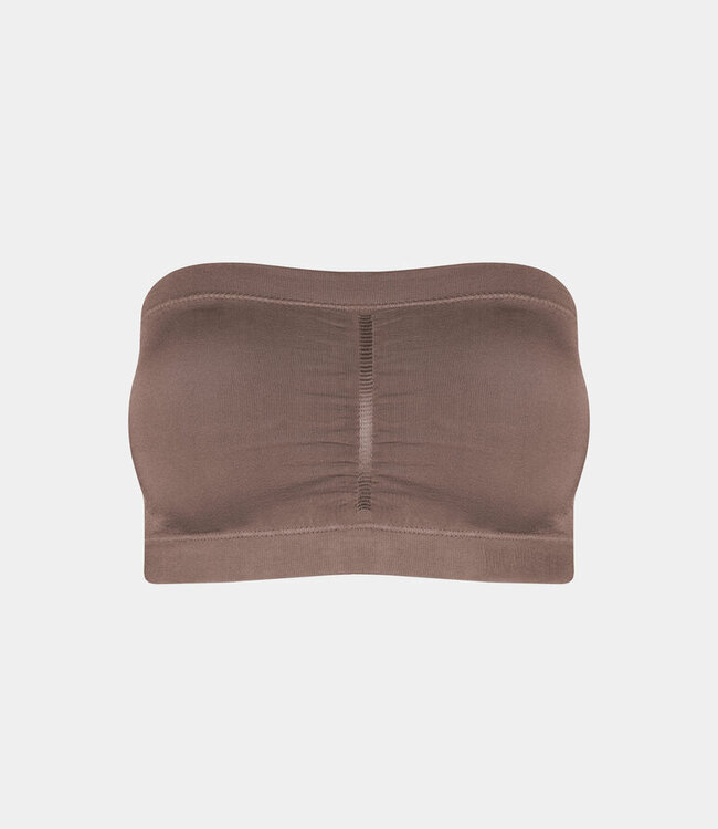 Bandeau Push-Up Bra - Espresso