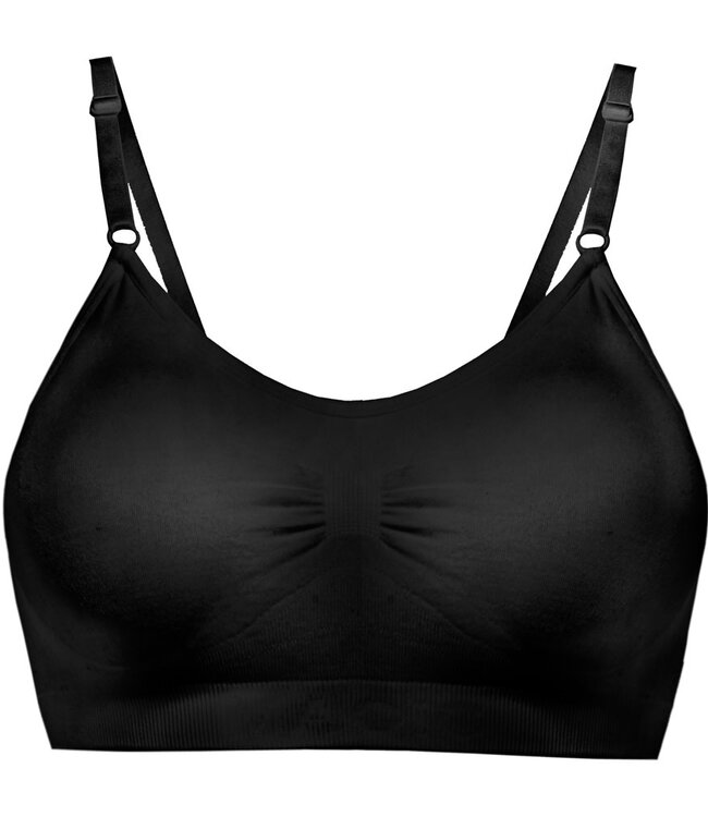 Comfort Bra With Spagetti Straps - Zwart