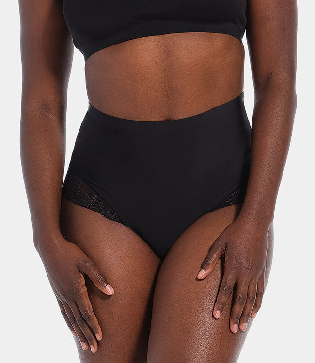 Dream Hi Thong Lace - Zwart