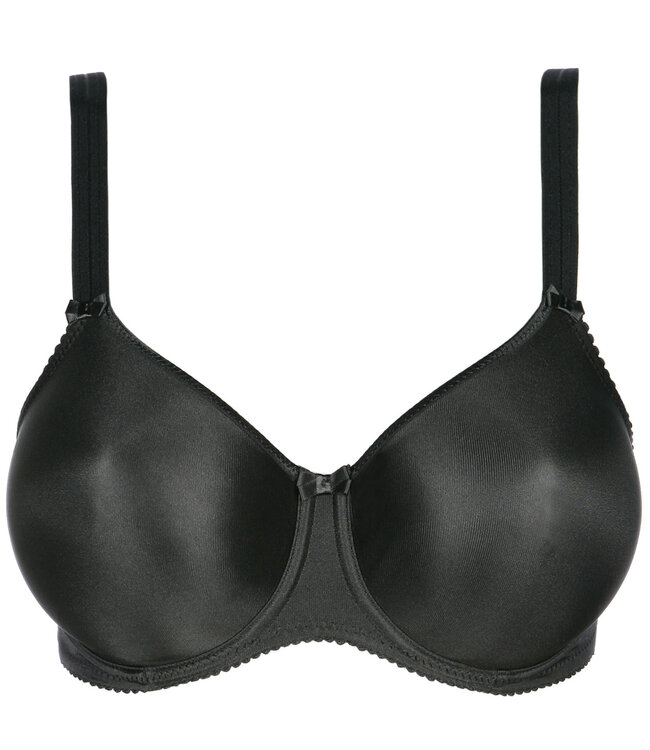 Satin Volle Cup BH Naadloos - Zwart