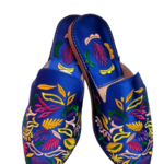 Major'Elle Flower Embroidered Leather Slipper