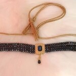 Black choker necklace