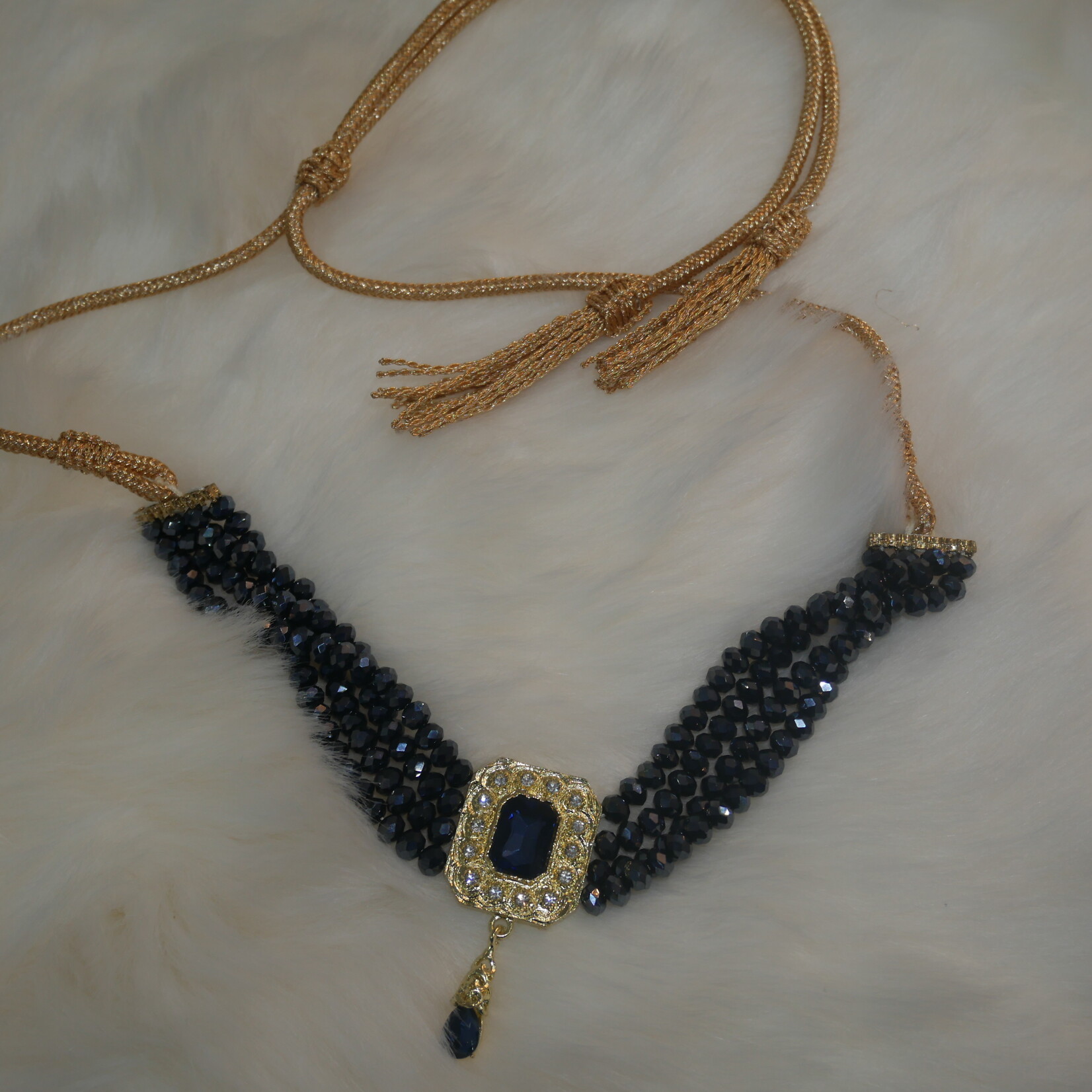 Black choker necklace