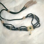 Green choker necklace