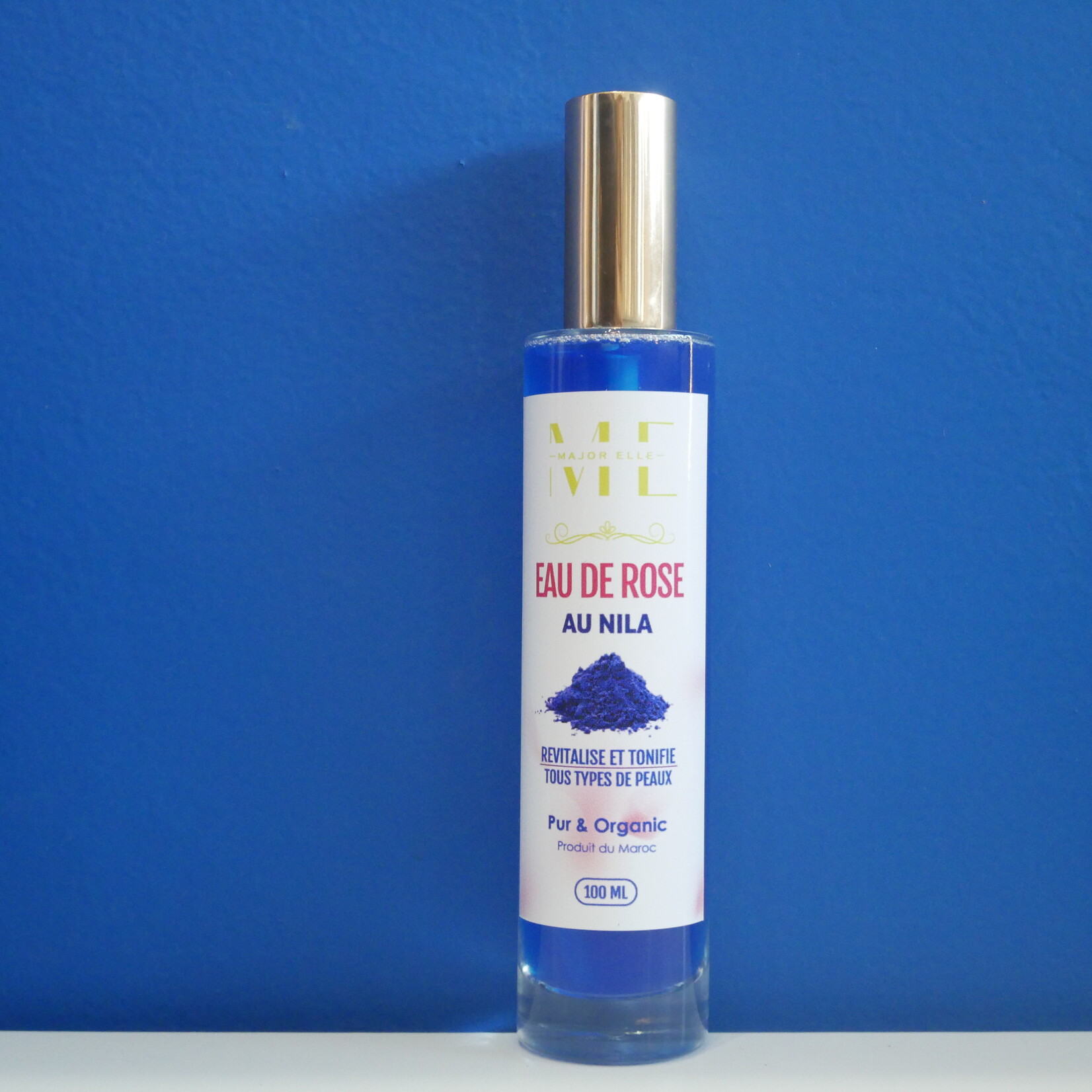 Organic rose water with blue Nila-100ml