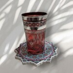 Service of 6 Mosaic Saucer Cups