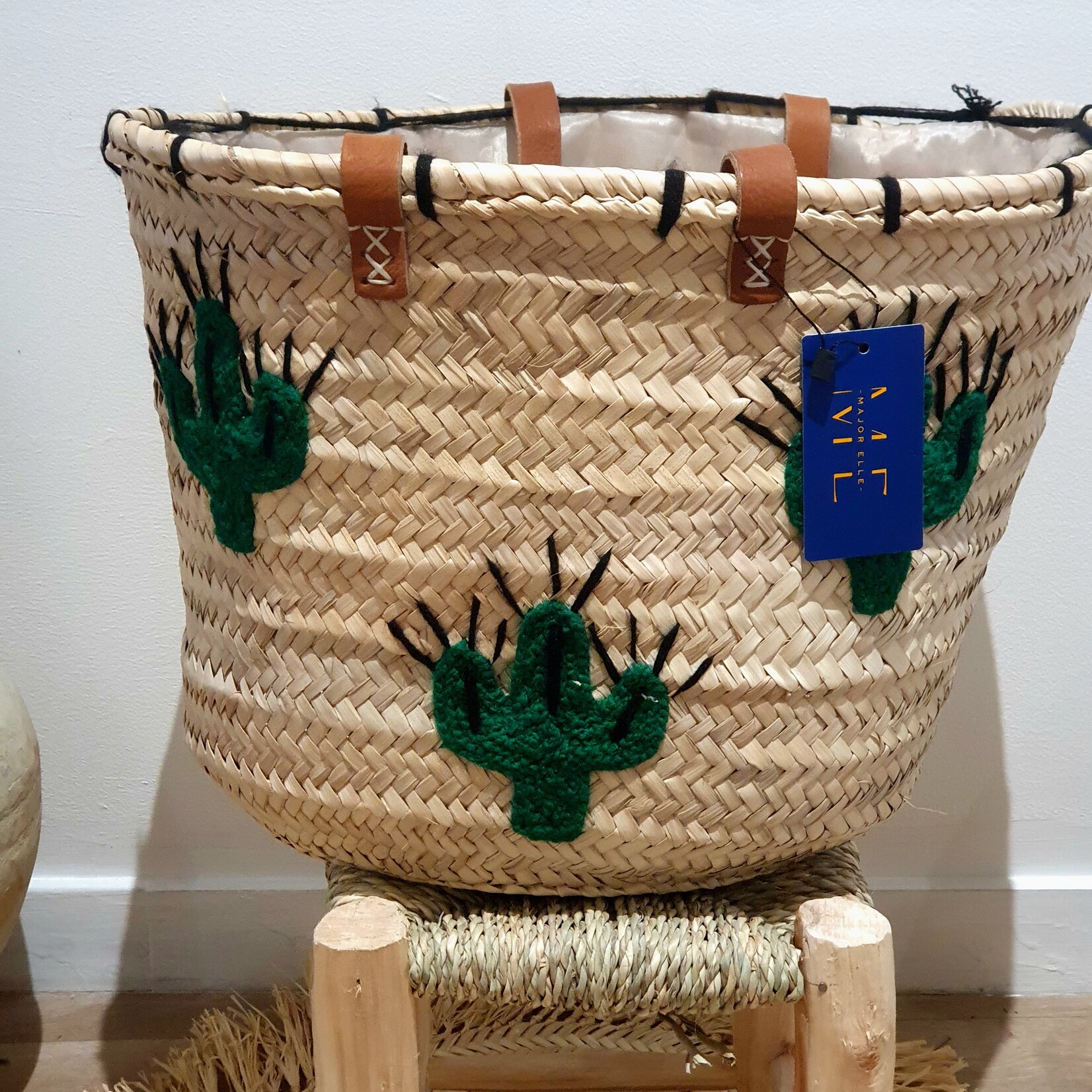 Handmade straw bag