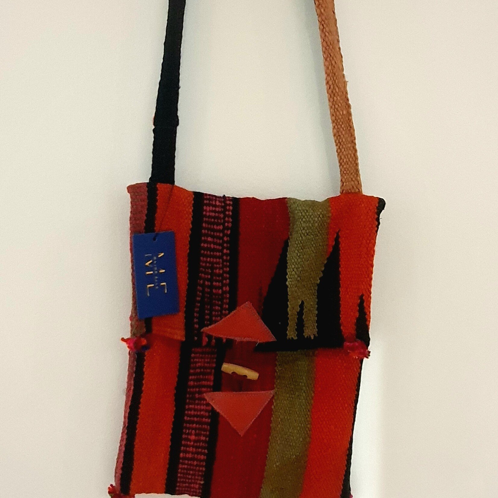 Handmade Berber wool shoulder bag