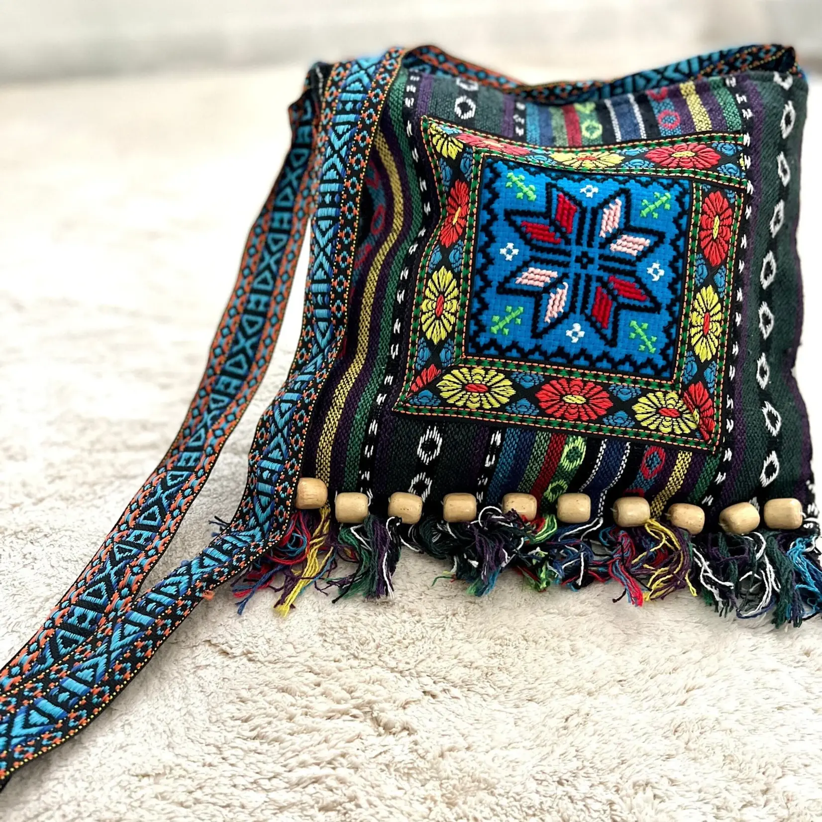 Bohemian wool bag