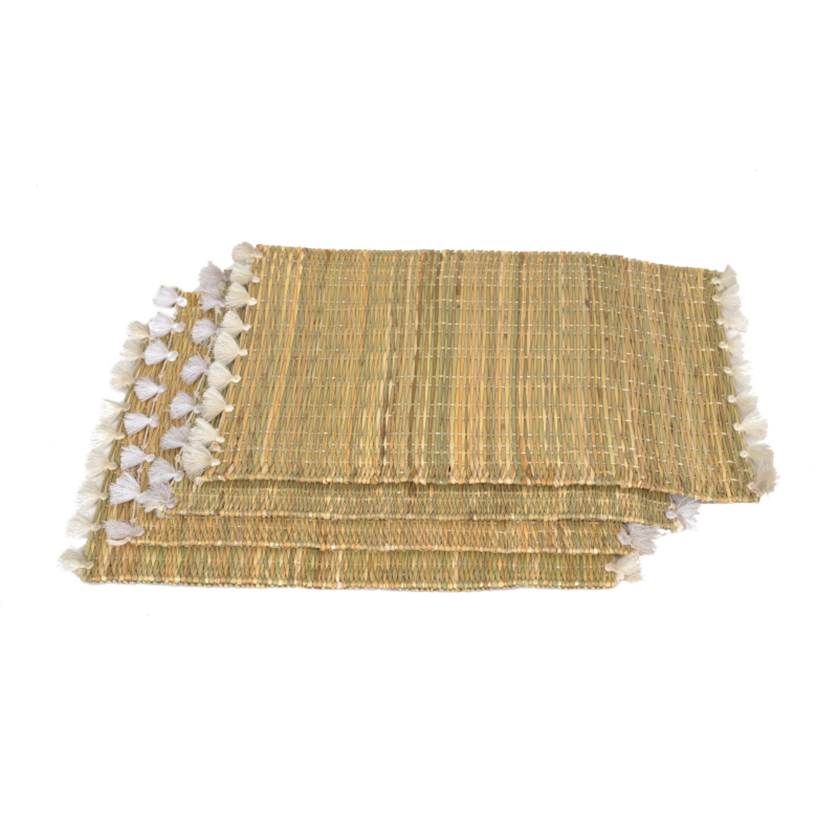 2 wicker placemats