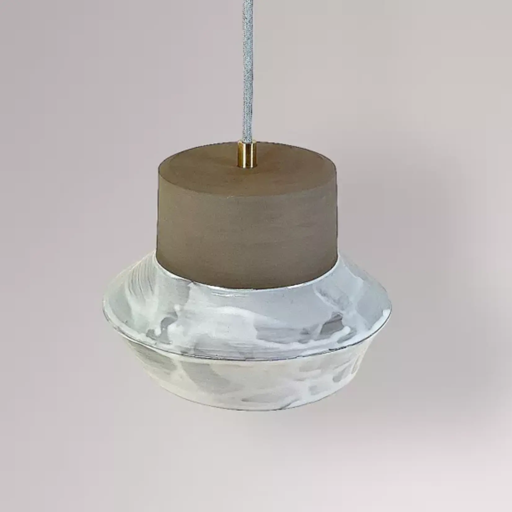 Greatceramics Hanging lamp Waikiki Beach White Glaze