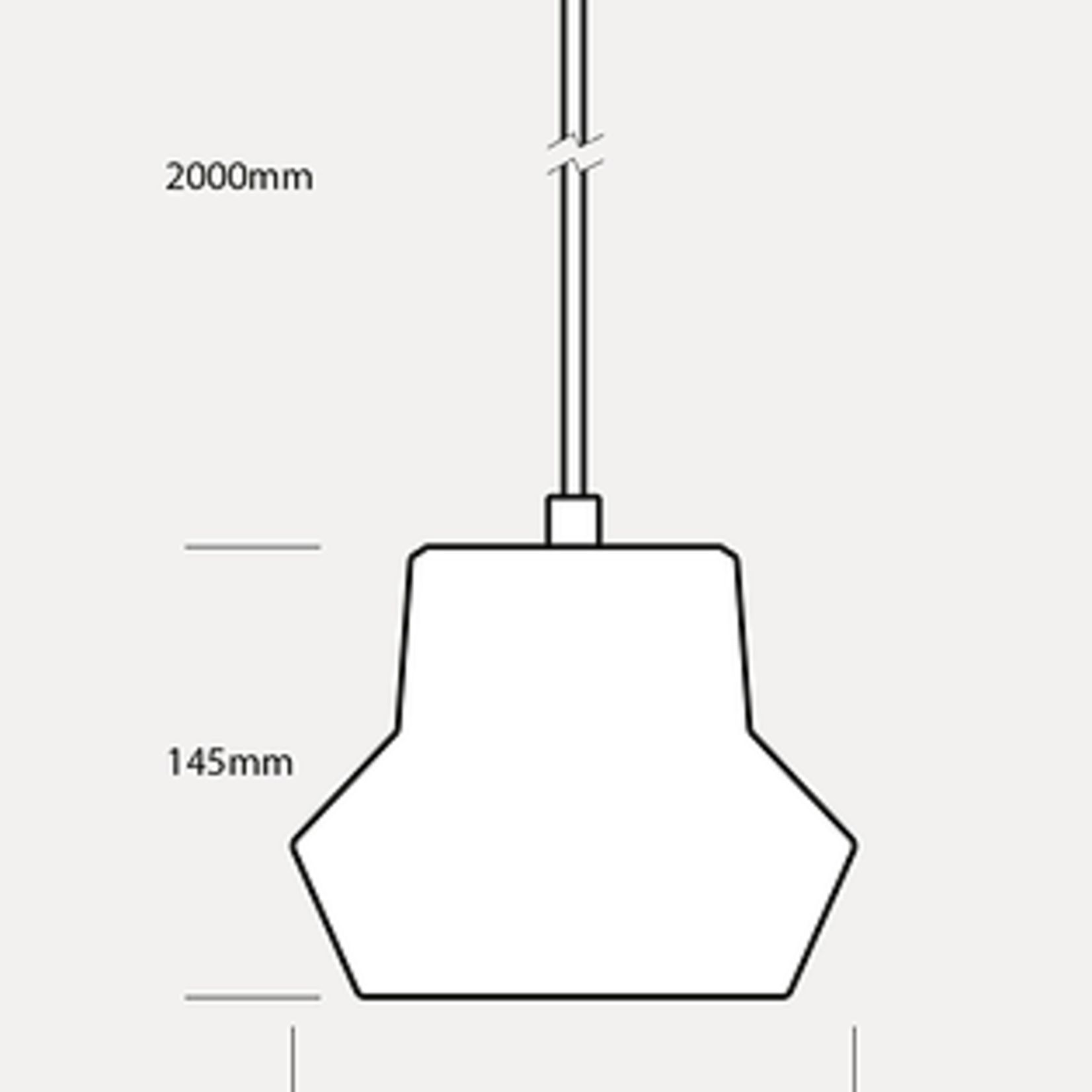 Greatceramics Hanging lamp Waikiki Beach White Glaze