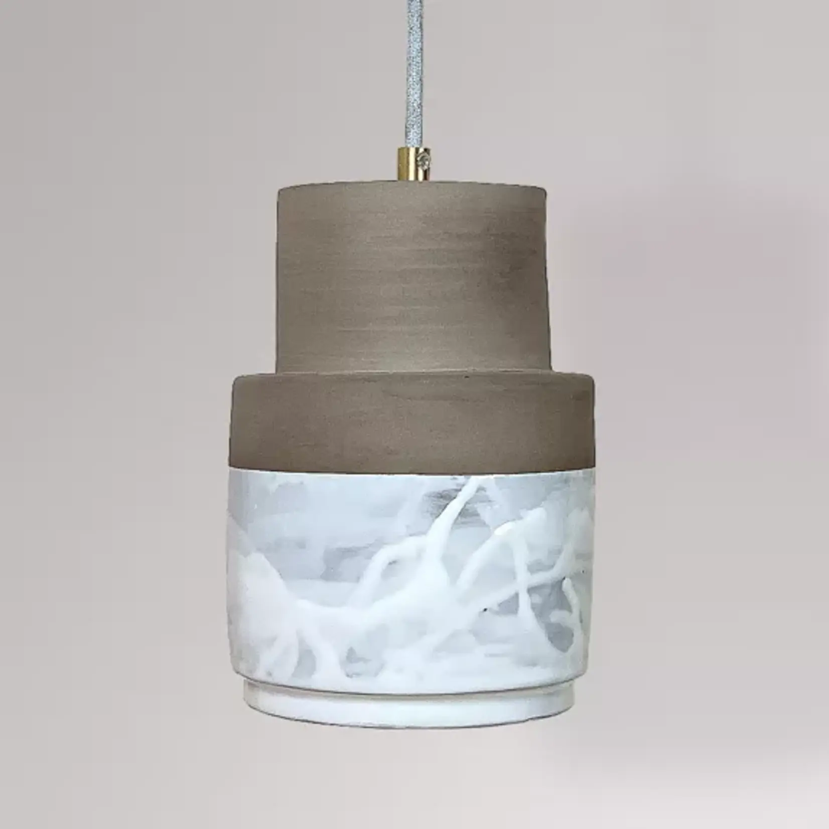 Greatceramics Lamp Banzai Beach White Glaze